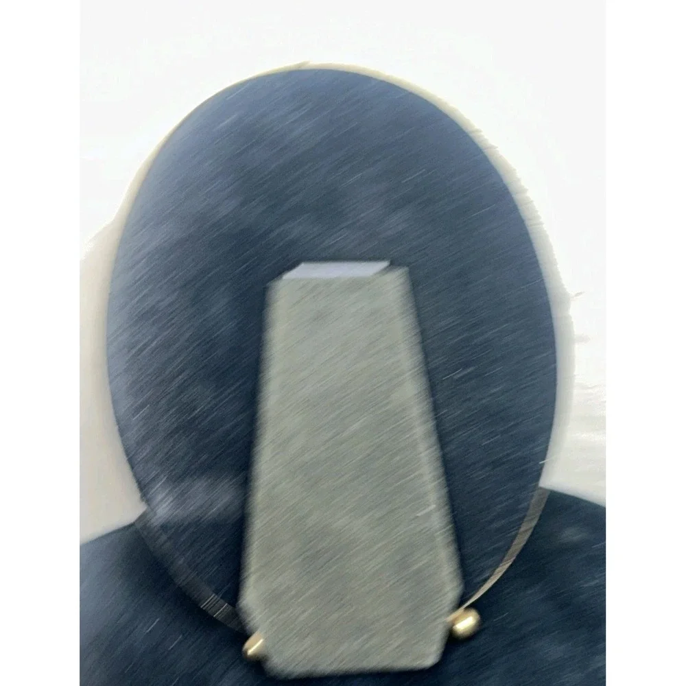 Vtge Oval Picture Frame Gold Plated Round Velvet Backing‎ Freestanding